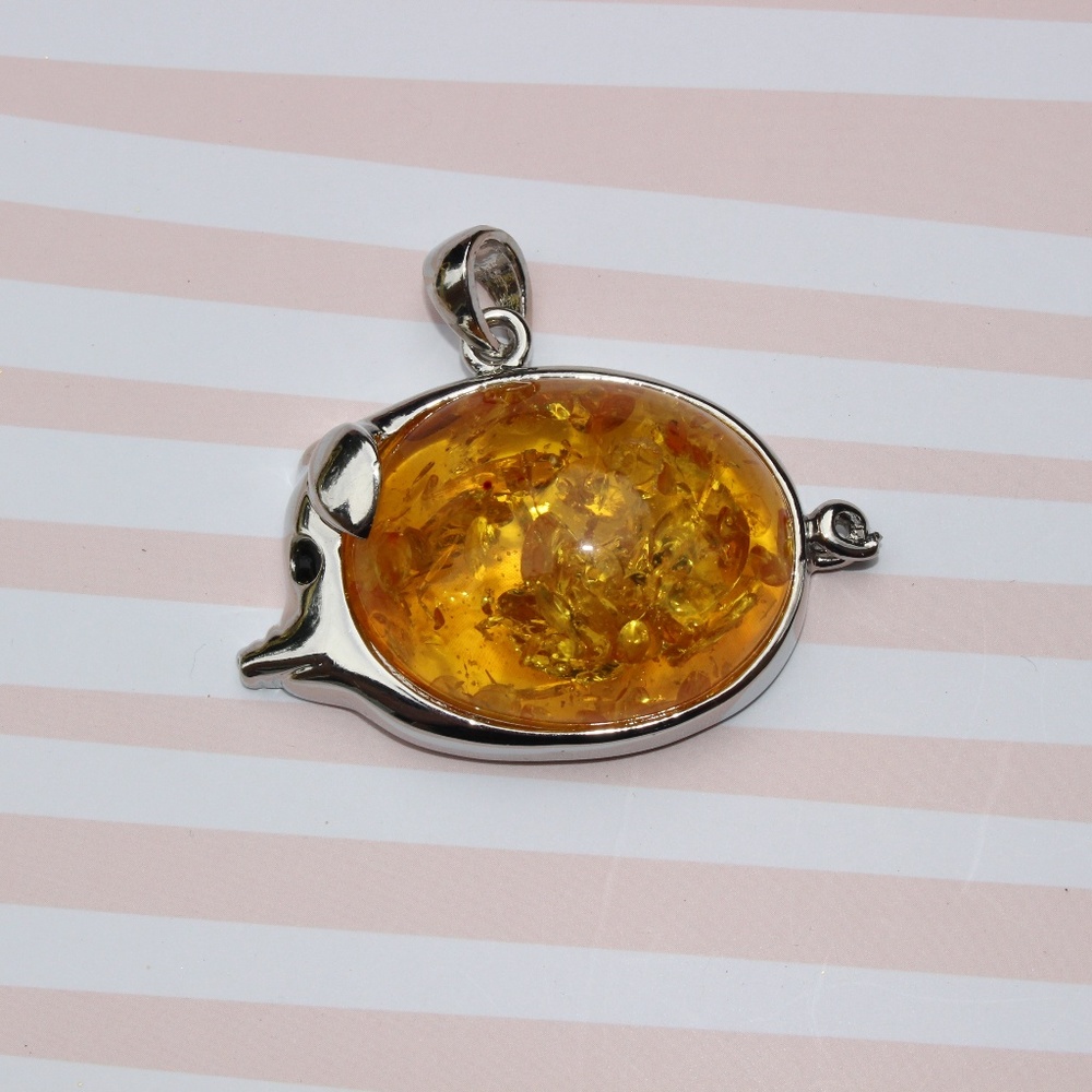 'Fun & Piggy' Yellow Pig Pendant